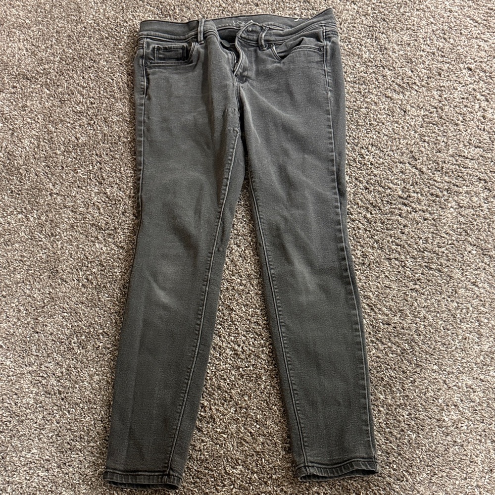 LOFT Charcoal Skinny Jeans